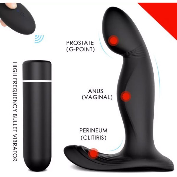 Zeus Silikon Anal Prostat Vibratör Şarjlı