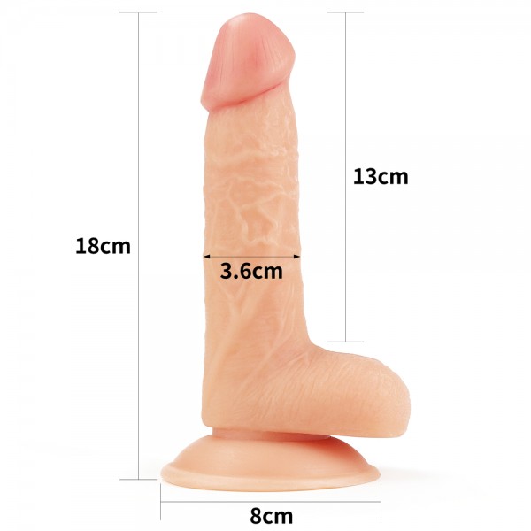 Ultra Yumuşak Realistik Penis 18 Cm